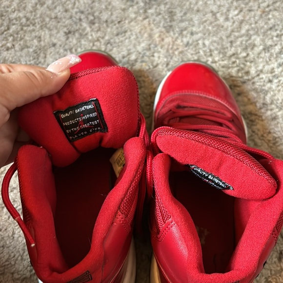 Red air Jordan 11s - Picture 12 of 13
